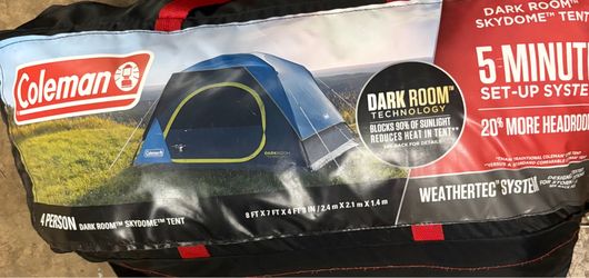 Coleman 4-Person Dark Room Skydome Tent