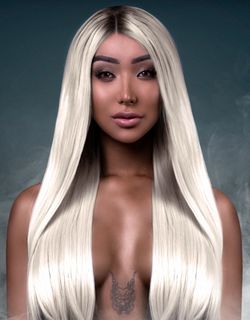 Long Straight Platinum Blonde Wig in box retails; $169.99