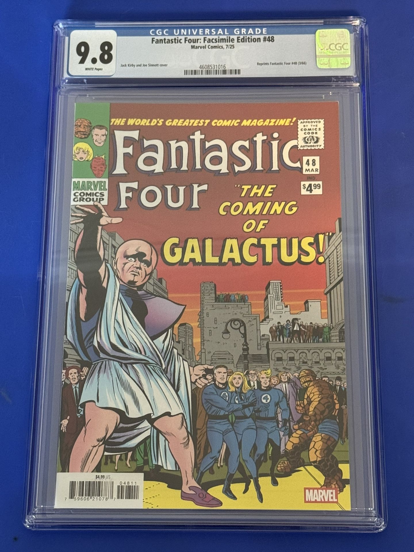 Fantastic Four #48 CGC 9.8 1ST APPEARANCE GALACTUS SILVER SURFER Facsimile Reprint COMIC 2024