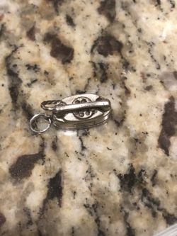 Vintage / new sterling princess phone charm pendant