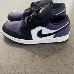 Jordan 1 Low Court Purple Size 9.5 US