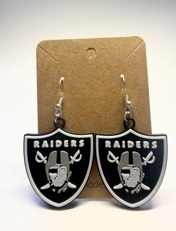 Raiders 3D printed earrings