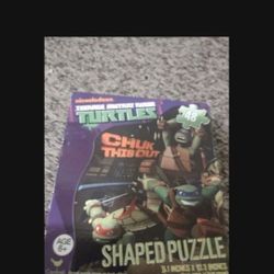 Brand New Teenage Mutant Ninja Turtles Chuck This Out Shaped Puzzle Set 