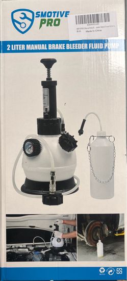 Brake Bleeder Fluid Pump and Brake Bleeder Bottle