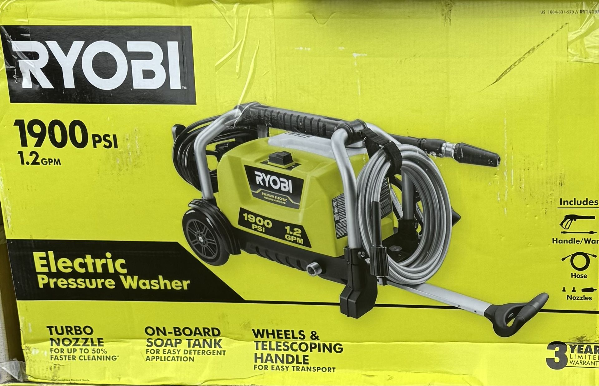 Ryobi Pressure Washer -1900psi