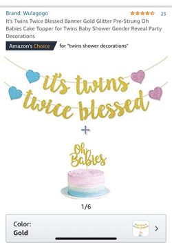 Twins Baby shower Decorations