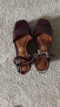 Burgundy shoes