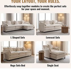 Couch/Sofa with ottoman