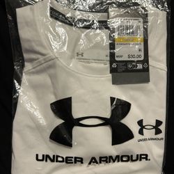 Under Armour Compression Shirt White Size Medium 