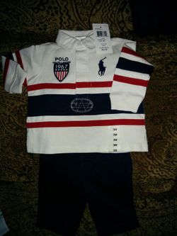 Brand new with tag Ralph Lauren Polo toddler rugby set size 3 months 9 month also available