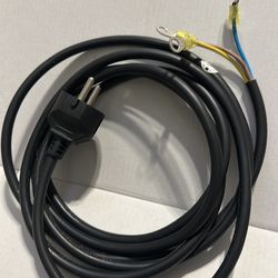 European Schuko Power Cord with Ring Terminals
