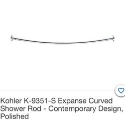Kohler Expanse Curves Shower Rod Polished