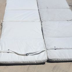 2 Patio Chaise/Pool Bed Cushions