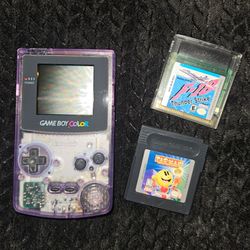 Gameboy Color with 2 games