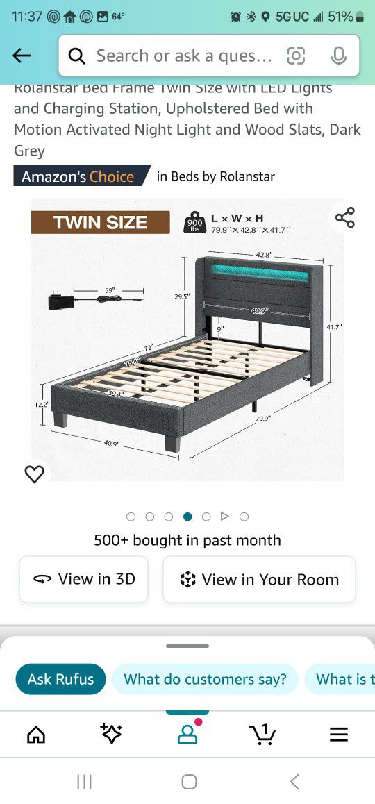 Twin Bed Frame Led Lights
