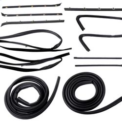 12pc 1973-1980 Chevy Door Weatherstrip Rubber Seal Set GMC C K 10 Truck
