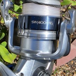 Shimano Saragosa/Upgraded DRAG Knob/Black Fin Rod