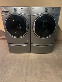 Whirlpool washer, and electric dryer