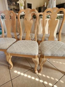 Set of 6 Queen Anne Dining Chairs