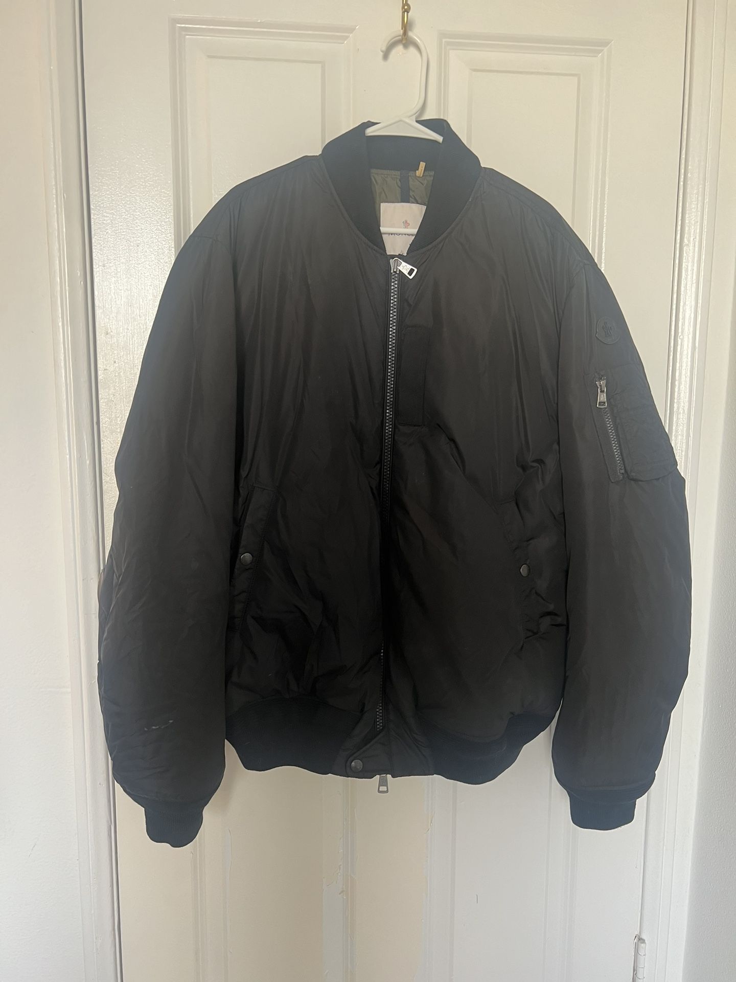 Moncler men’s puffer Zip Jacket (Large)