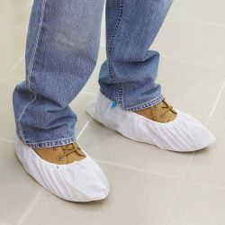 12 Pack HDX Heavy Duty White Shoe Guards Shoe Protector Floor Protector 