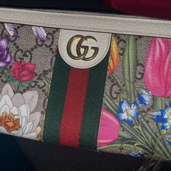 Gucci Ophidia GG Flora Long Wallet (523154)