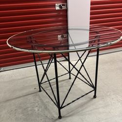 Glass Dining Table 48inch Round