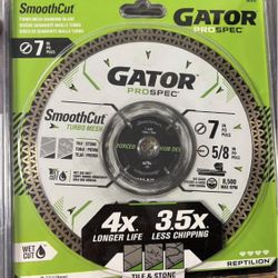 Gator 7-in Wet Turbo Rim Diamond Saw Blade