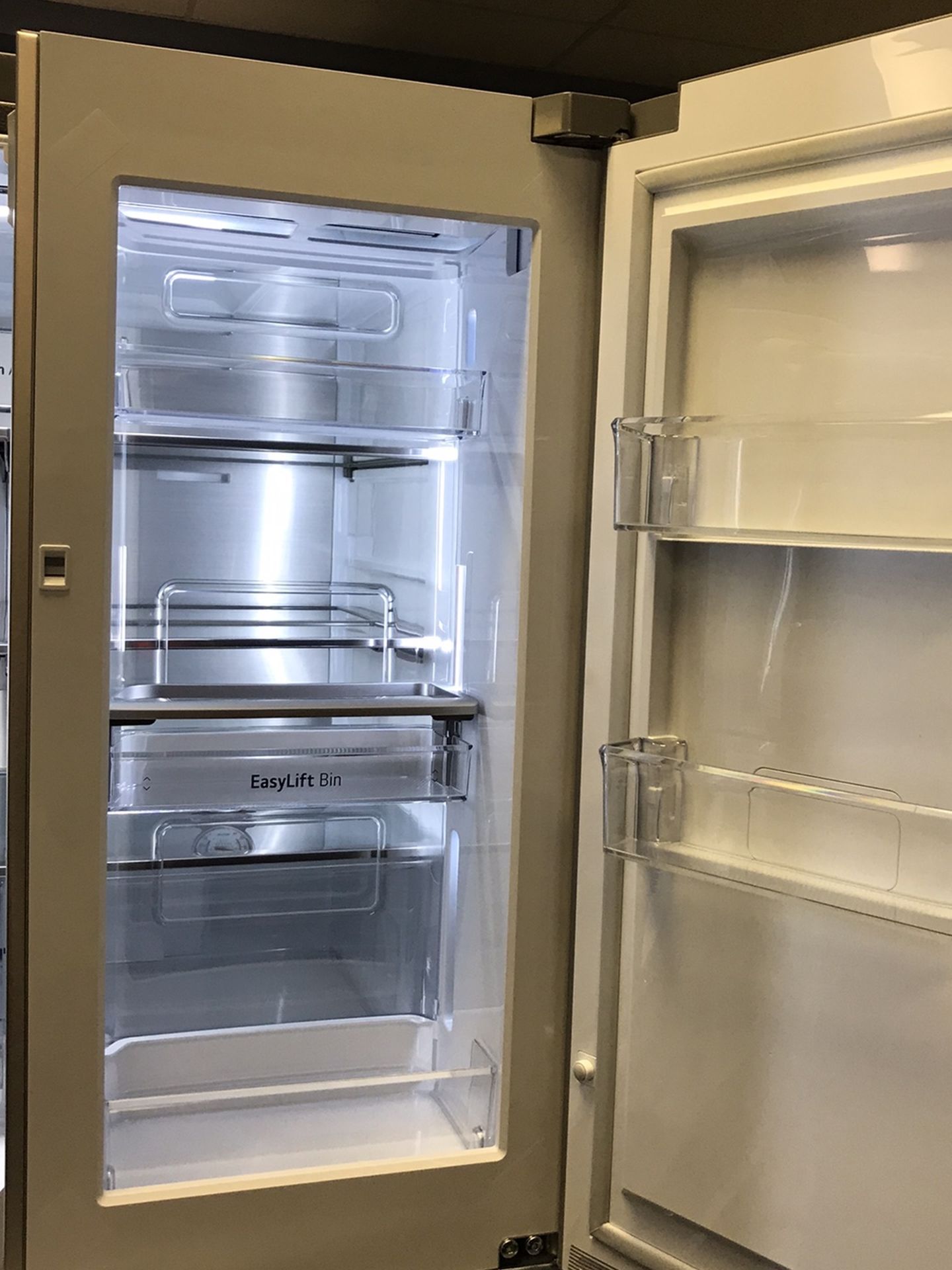 LG FRENCH DOOR STAINLESS STEEL REFRIGERATOR DOOR IN DOOR BRAND NEW OPEN BOX