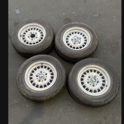 4 - 195/70r14 5x120 5x4.72 Bmw Wheels Rims With Tires !!