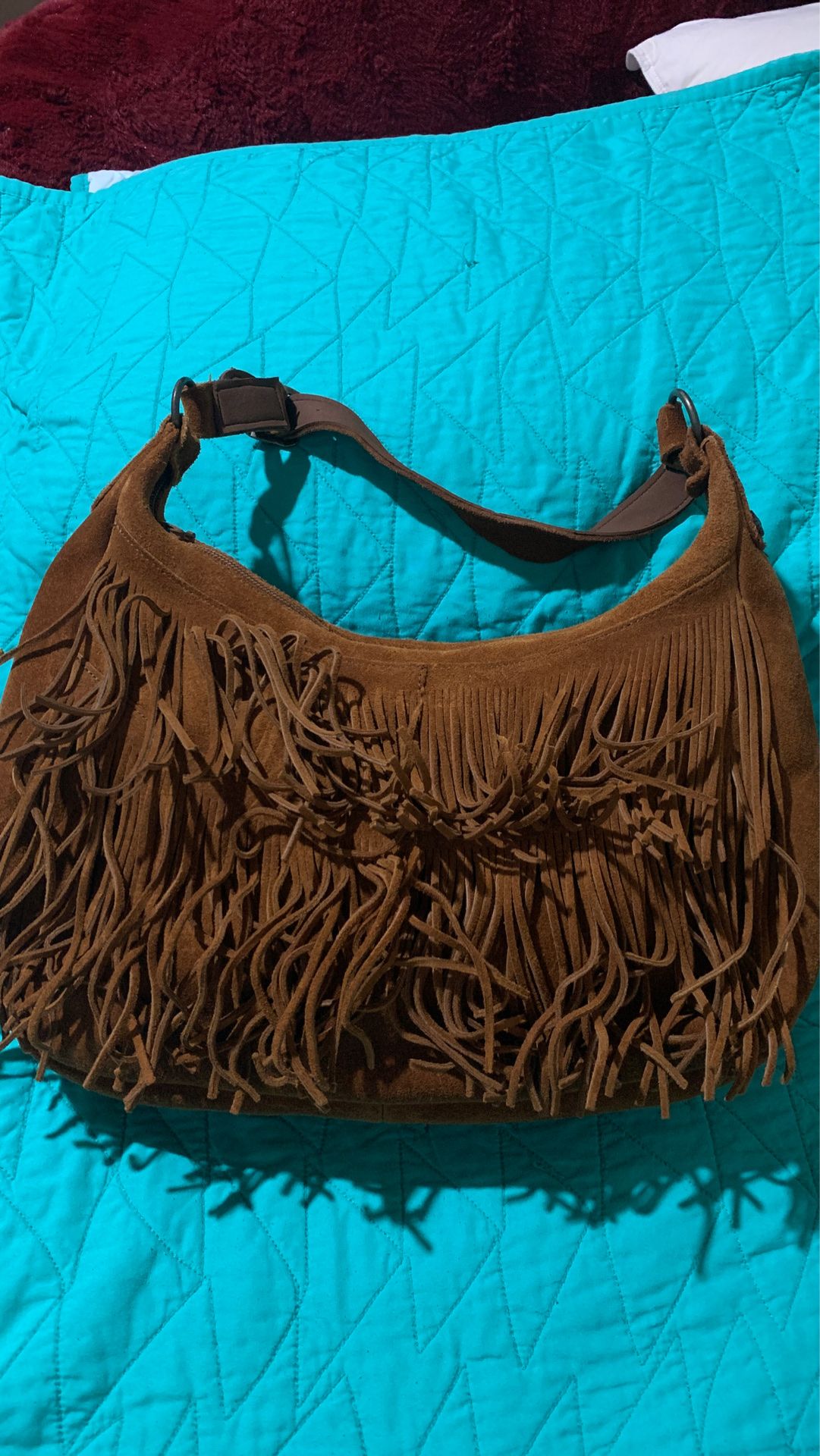 Minnetonka suede leather handbag, purse, bag. Local pick up only.