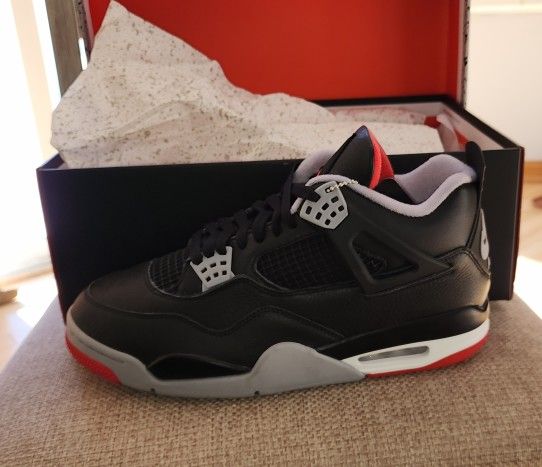 Air Jordan 4 Retro Men's 10 Fire Red