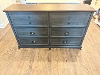 Two tone  6 drawer dresser