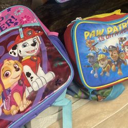 Paw Patrol Backpack And Lunchbox