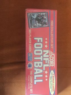 665 football players cards unopened