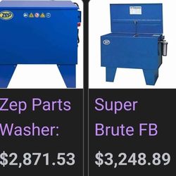 Industrial Parts Washer W Sprayers And Filtration 