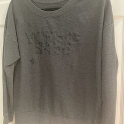 Victoria Secret Sport Black Glittery Logo Sweatshirt, Size Small