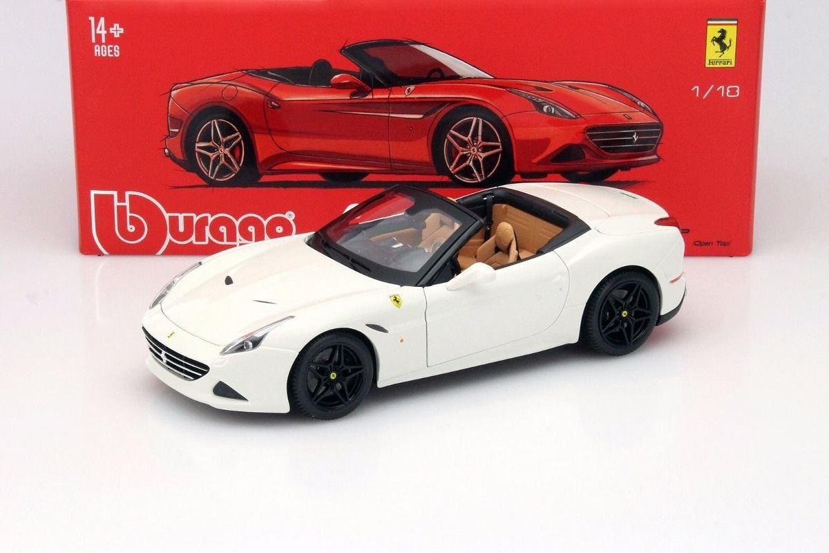 Ferrari California T open top 1/18 diecast by Bburago signature series Rare, toy car/collectible Christmas gift