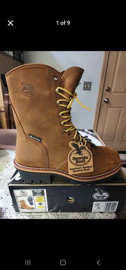GEORGIA CLIMBING WORK BOOTS SIZE 10 MEN'S 