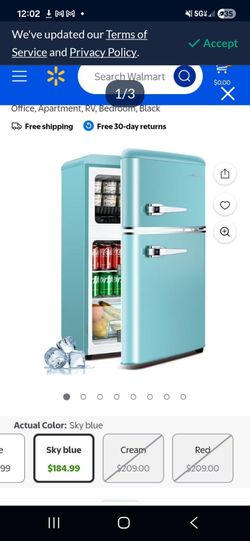 Bling  retro mini fridge