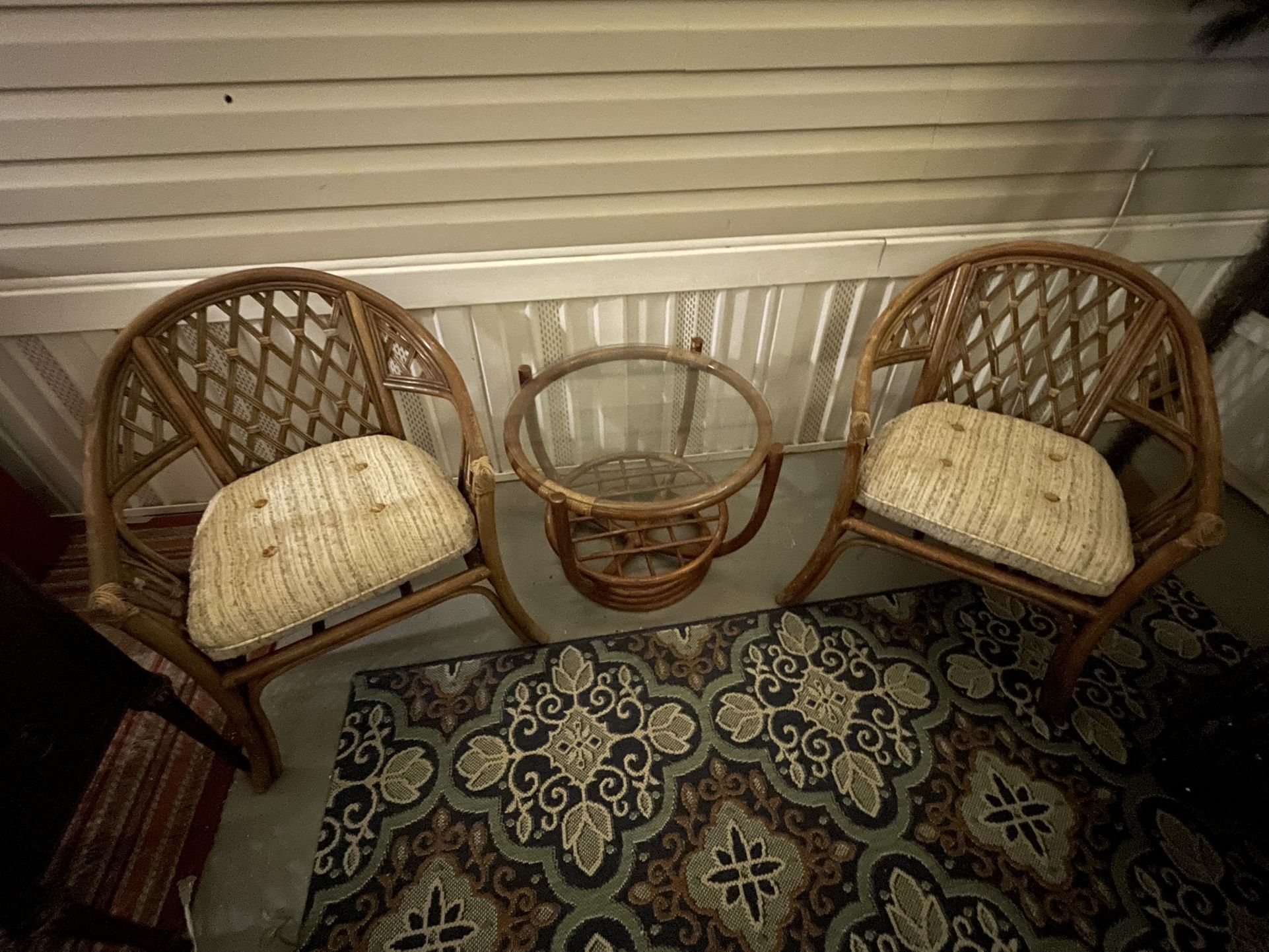 Small Table Set And Two Chairs
