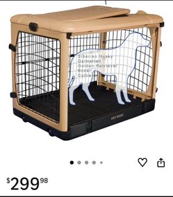 XL Portable Foldable Pet Crate and Cage (Folds up Flat)