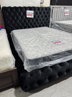 QUEEN BED FOR SALE (AVAILABLE IN KING*) !!NO CREDIT NEEDED !! TAKE IT HOME TODAY!! 🚛 SAME DAY DELIVERY AVAILABLE 🚚 Se Habla Español