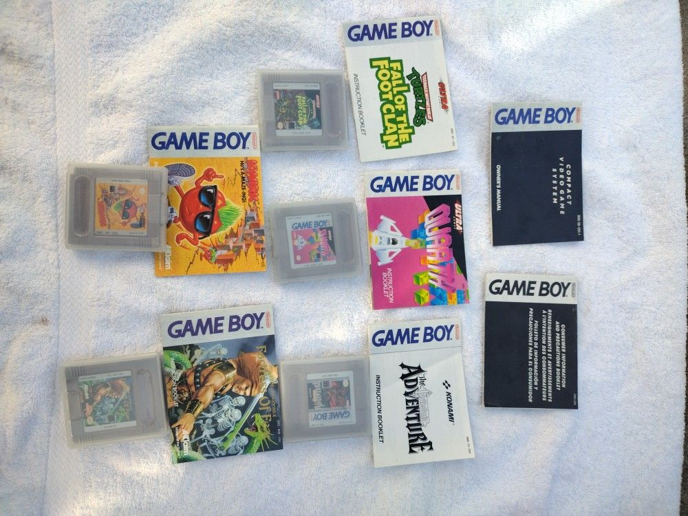Old Game Boy Games With Cases And Manuals No Offers No Trade 75th Ave Indian School Serious Buyers Only Please