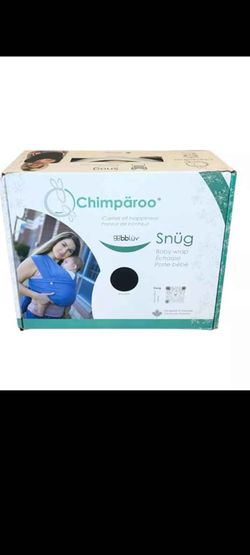 Chimparoo Snug Baby Wrap Black Carrier Babywearing Comfort Soft NEW Gray Baby Wrap