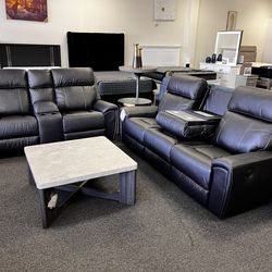 Ashley reclining sofa and loveseat that rocks