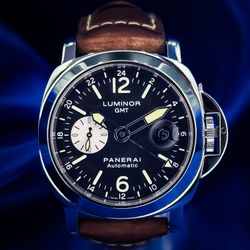 Panerai Luminor GMT 44mm Black Dial PAM00088 Travel Box Extra Straps