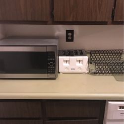 Microwave and toaster