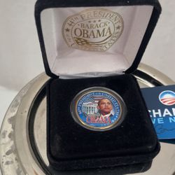 Barack Obama Memorative Coin  In Case