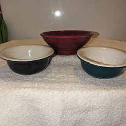 3 Vintage Bowls 